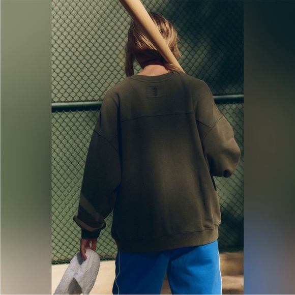 Free people Movement All Star Logo Pullover Size small NWOT oversized - Picture 2 of 8